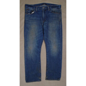 Polo Ralph Lauren Jeans Men's 36x30 Varick Slim Straight Dark Blue Denim Preppy